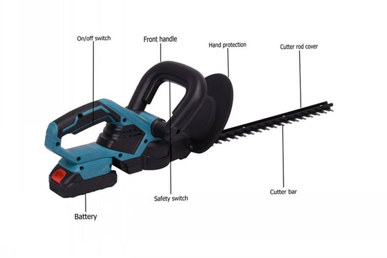 20V Protable Hedge Trimmer 1750r / Min Tree มือถือไร้สาย Double Action Blade