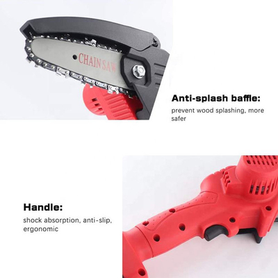 5.0Ah ลิเธียมไอออนไร้สายไร้สายแบบพกพาเลื่อยโซ่ 16in Self Sharpening