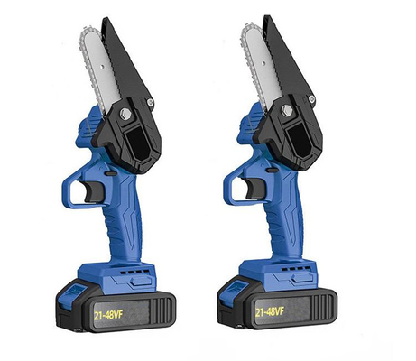 ชุดเลื่อยโซ่พกพาแบบไม่มีแปรงขนาด 10 นิ้ว 20V แบบชาร์จไฟได้มินิลิเธียม 2.0Ah แบตเตอรี่