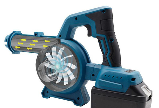 เครื่องเป่าสวนไฟฟ้าไร้สายแบตเตอรี่ขับเคลื่อนไฟฟ้า Leaf Vacuum 20V 2.0Ah 680W